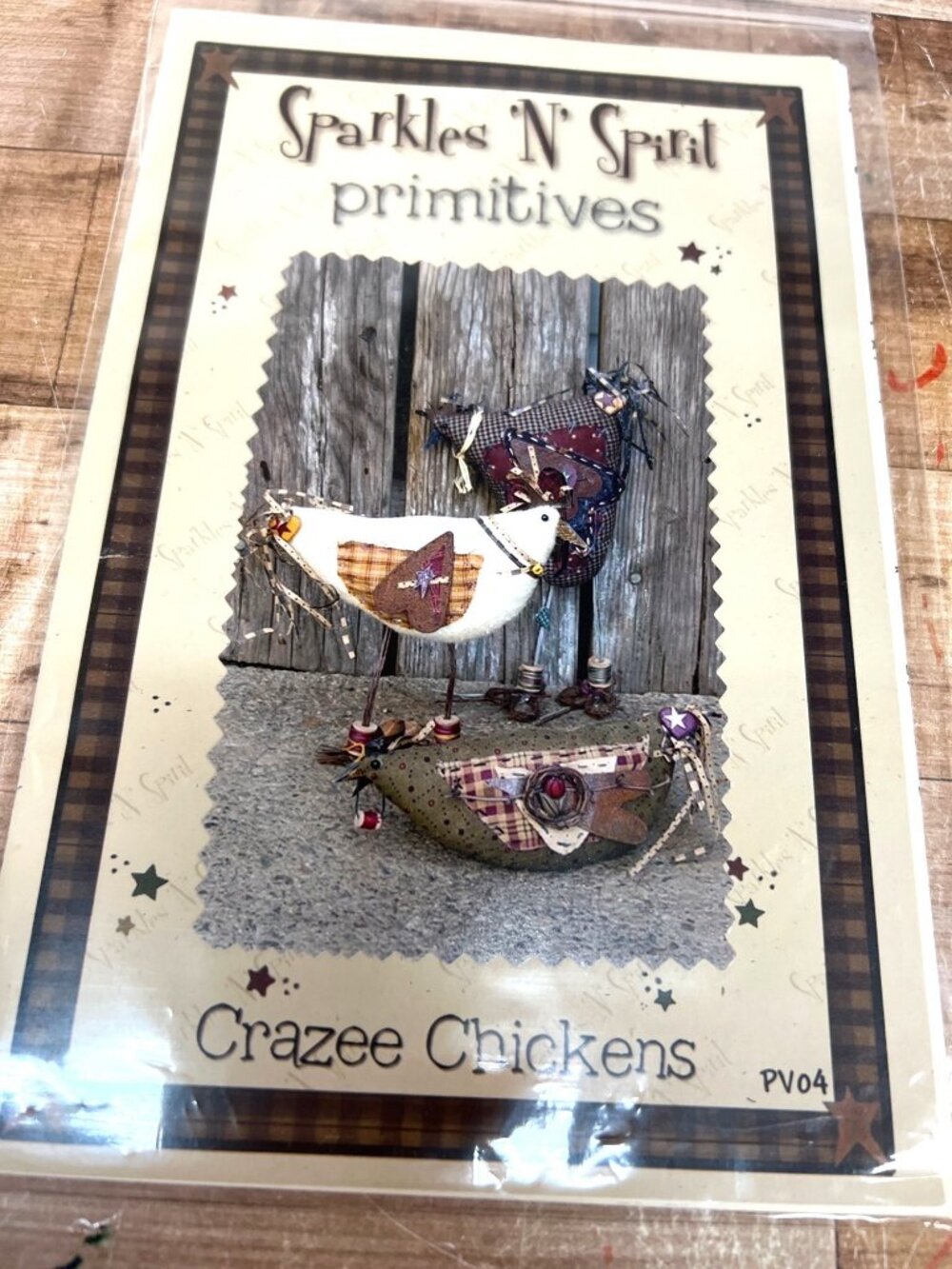 Crazee Chickens Primitive Sewing Pattern By Sparkles N Spirit PV04